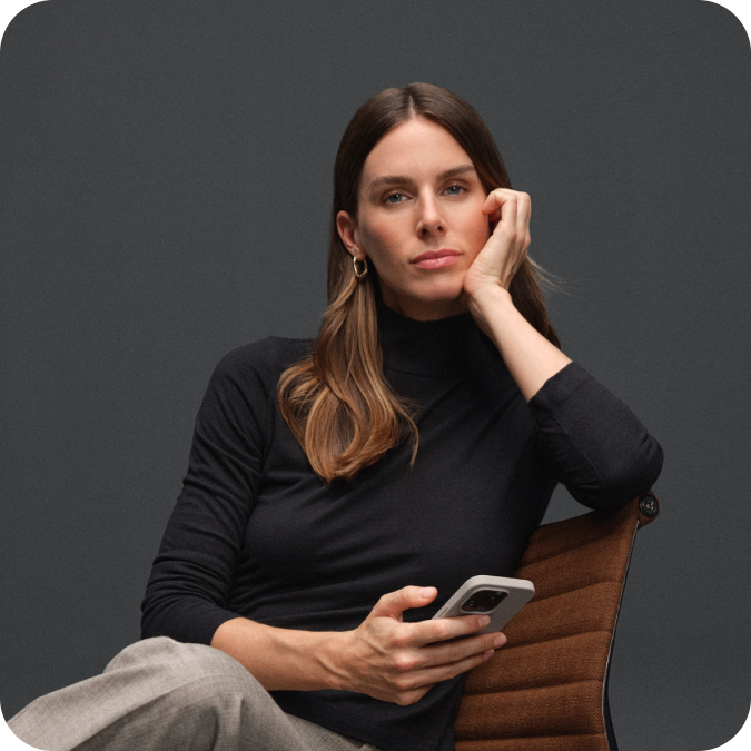 Woman with phone